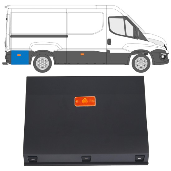 Zadnja stranska obloga za kolesom z lučjo za Iveco Daily 2014-2019 / Levo = Desno (simetrično) / Komplet 16763