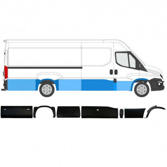 Stranska obloga za Iveco Daily 2014-2019  / LWB / Desna / Komplet 11981