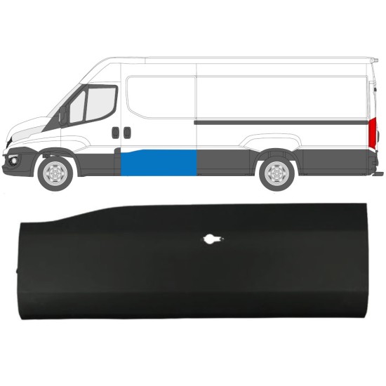Obloga stranskega dela drsnih vrat za Iveco Daily 2014-2019 / Leva 11970