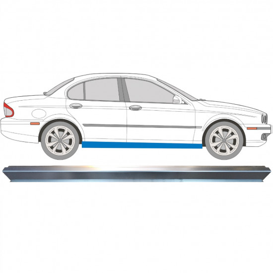 Prag za Jaguar X-Type 2001-2009 / Levo = Desno (simetrično) 5776