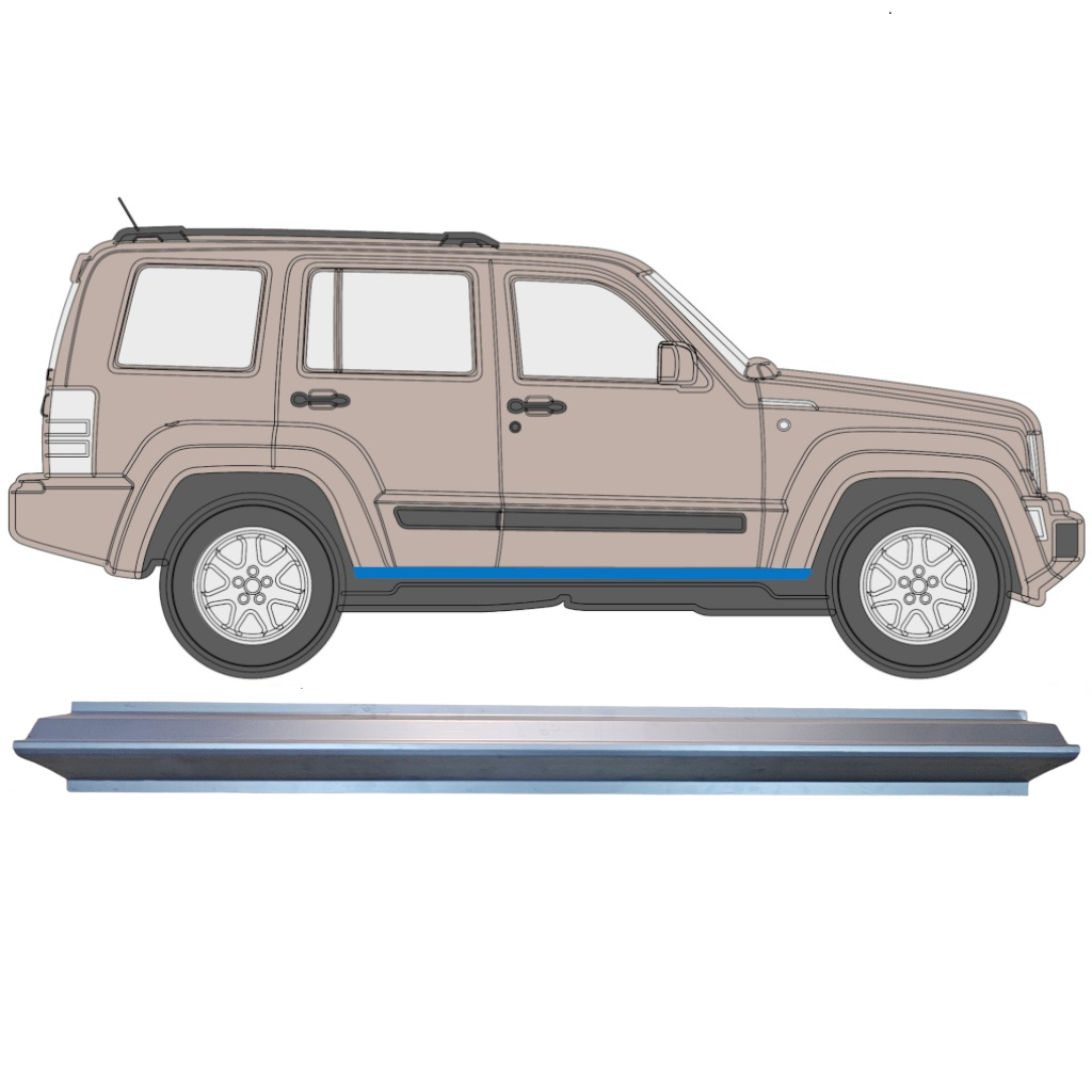 Prag Za Jeep Liberty 2008-2013 / Levo = Desno (Simetrično) 7175