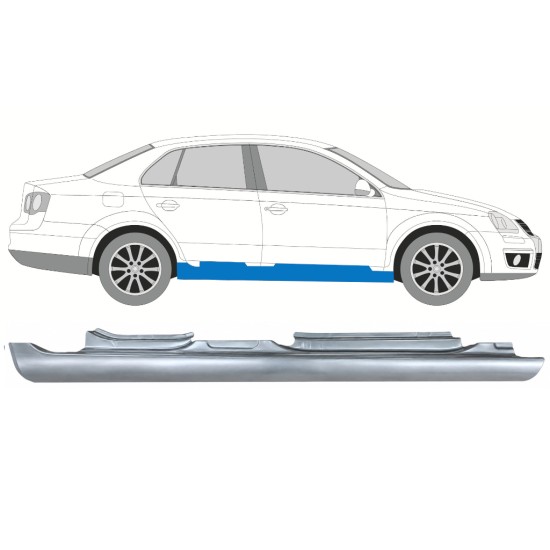 Prag za Volkswagen Jetta 2005-2010 / Desna / SEDAN 17050