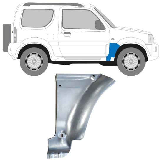 Popravni panel prednjega blatnika za Suzuki Jimny 1998-2018 / Desna 15859