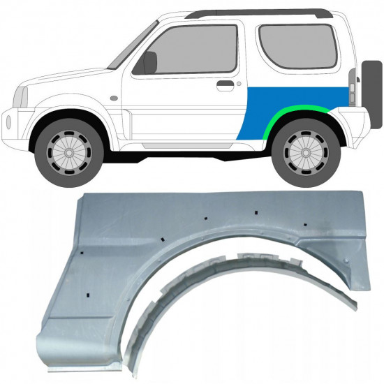 Bok delni za Suzuki Jimny 1998-2018 / Leva / Komplet 10234