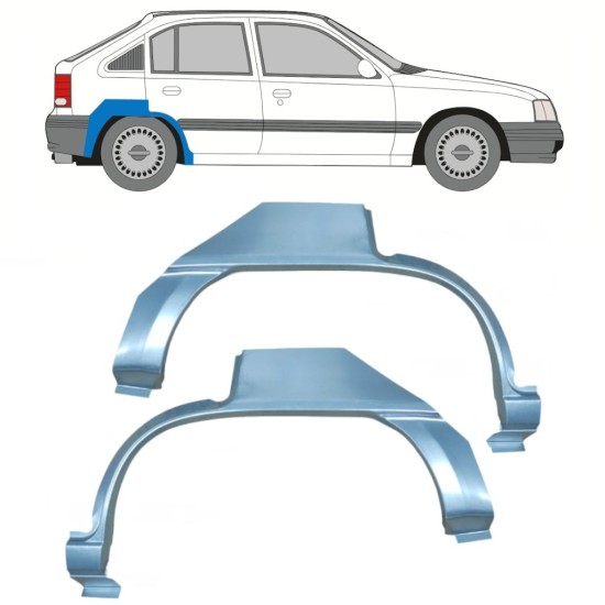 Bok delni za Opel Kadett E Astra 1984-1993 / Levo+Desno / Komplet 16155