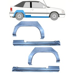 Reparaturni del praga in zadnjega blatnika za Opel Kadett E Astra 1984-1993 / CABRIO / Komplet 12585