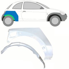 Notranji in zunanji popravni panel zadnjega blatnika za Ford KA 1996-2008 / Desna / Komplet 10775