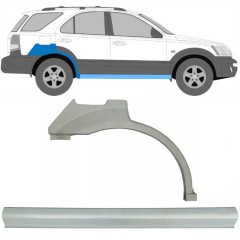 Reparaturni del praga in zadnjega blatnika za Kia Sorento 2002-2009 / Desna / Komplet 10079