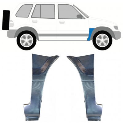Popravni panel prednjega blatnika za Kia Sportage 1994-2002 / Levo+Desno / Komplet 9978