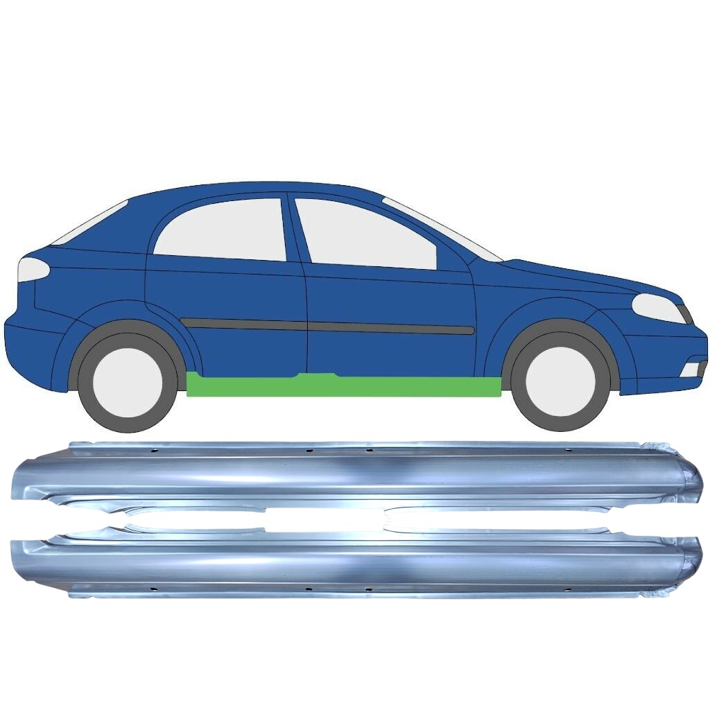 Prag Za Chevrolet Lacetti 2003-2009 / Levo+Desno / Komplet 9458