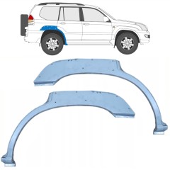 Popravni panel zadnjega blatnika z luknjo za Toyota Land Cruiser J120 2003-2010 / Levo+Desno / Komplet 10214