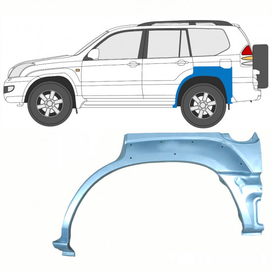 Bok delni za Toyota Land Cruiser 2003-2010 / Leva 8763