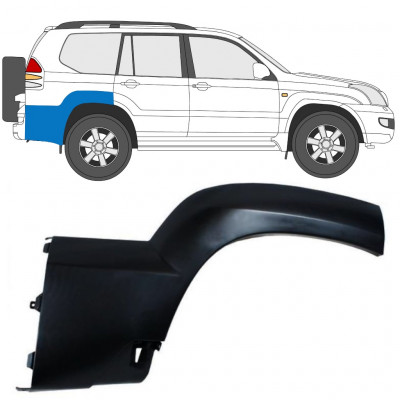 Obloga stranskega dela zadnjega blatnika za Toyota Land Cruiser J120 2003-2010 / Desna 12954