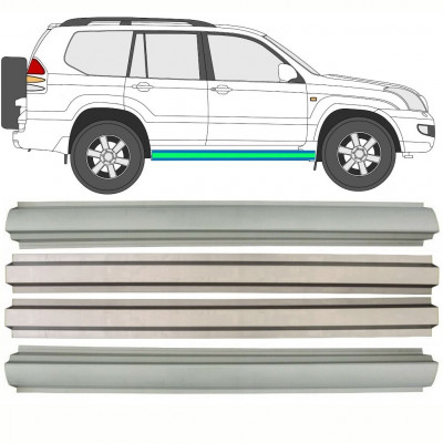 Popravni panel notranjega in zunanjega praga za Toyota Land Cruiser 2003-2010 / Komplet 10083