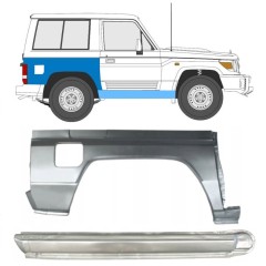 Popravni panel celotnega praga in zadnjega blatnika za Toyota Land Cruiser J70 1984- / Desna / Komplet 11478