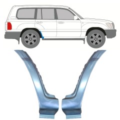 Popravni panel spodnjega zadnjega blatnika za Toyota Land Cruiser J100 1998-2007 / Levo+Desno / Komplet 9767