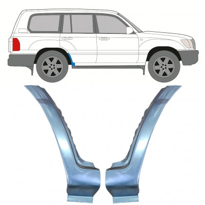 Popravni panel spodnjega zadnjega blatnika za Toyota Land Cruiser 1998-2007 / Levo+Desno / Komplet 9767