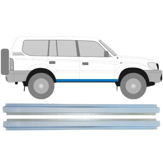 Notranji popravni panel praga za Toyota Land Cruiser J90 1996-2002 / Levo+Desno / Komplet 14851