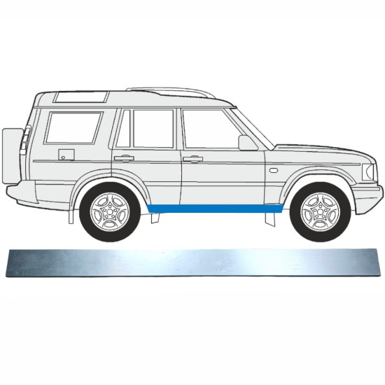 Notranji popravni panel praga za Land Rover Discovery 1989-2004 / Levo = Desno (simetrično) 16005