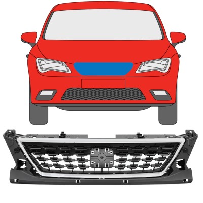 Rešetka za Seat Leon 2012-2020 / Komplet 11477
