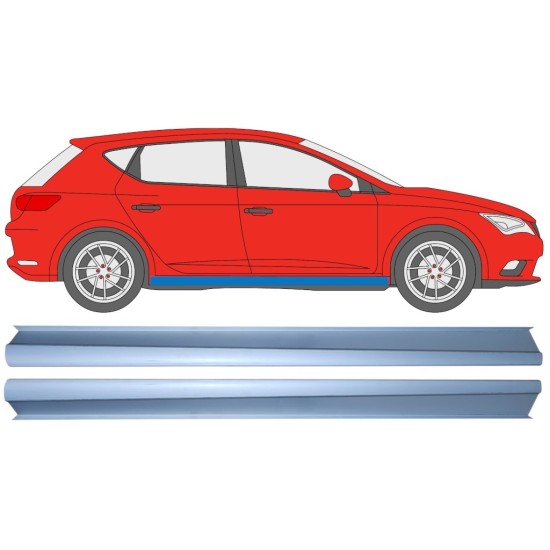 Popravni panel spodnjega praga za Seat Leon 2012-2020 / Levo+Desno / Komplet 16984