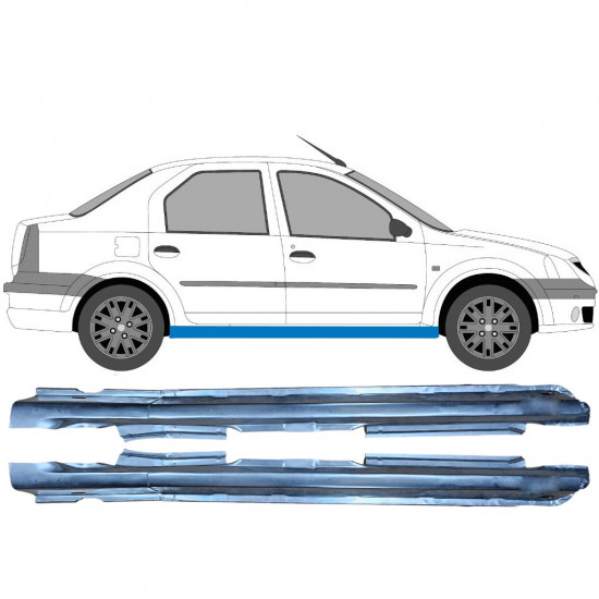 Prag za Dacia Logan 2004-2009 / Levo+Desno / Komplet 6466