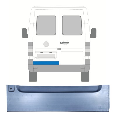 Popravni panel zadnjih vrat za Volkswagen LT 1996-2005 / Leva 16592