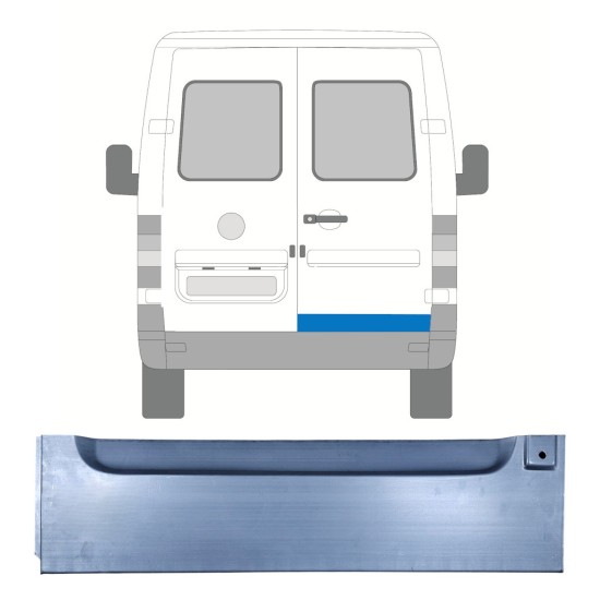 Popravni panel zadnjih vrat za Volkswagen LT 1996-2005 / Desna 16593
