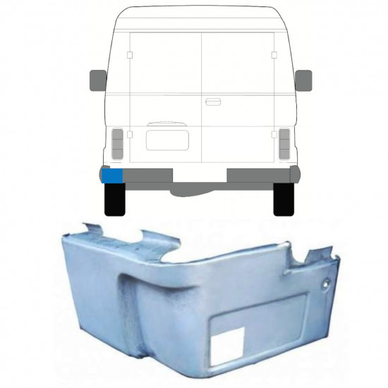 Popravni panel zadnjega vogala za Volkswagen LT 1975-1996 / Leva 11653