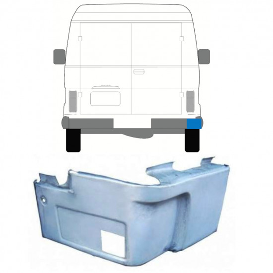 Popravni panel zadnjega vogala za Volkswagen LT 1975-1996 / Desna 11652