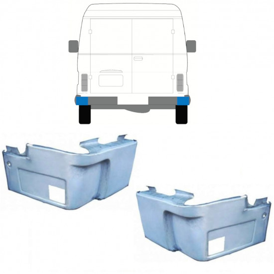 Popravni panel zadnjega vogala za Volkswagen LT 1975-1996 / Komplet 11654
