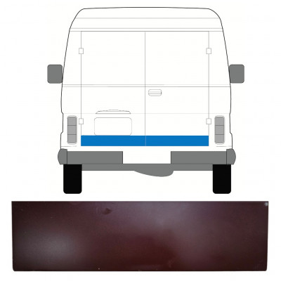 Popravni panel zadnjih vrat za Volkswagen LT 1975-1996 / Levo = Desno (simetrično) 7957