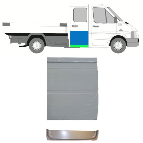 Popravni panel zadnjih vrat za Volkswagen LT 1996-2005 / Levo = Desno (simetrično) 16587