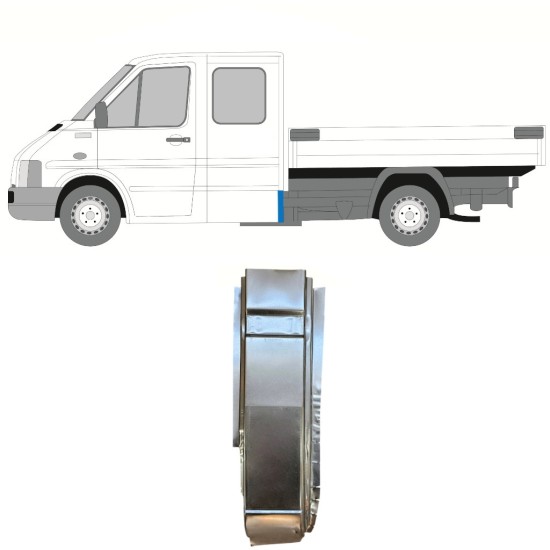 Popravni panel zadnjega vogala za Volkswagen LT 1996-2005 / Leva 16595