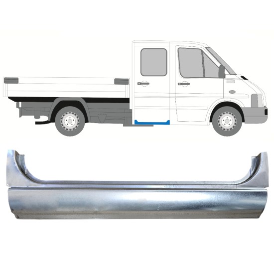 Popravni panel praga zadnjih vrat za Volkswagen LT 1996-2005 / Levo = Desno (simetrično) 16390