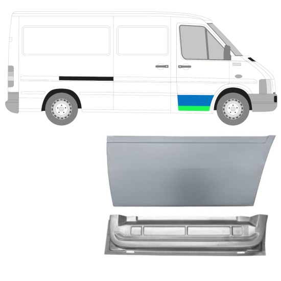 Popravni panel sprednjih vrat za Volkswagen LT 1996-2005 / Desna / Komplet 16557