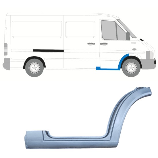 Popravni panel sprednje stopnice za Volkswagen LT 1996-2005 / Desna 16545