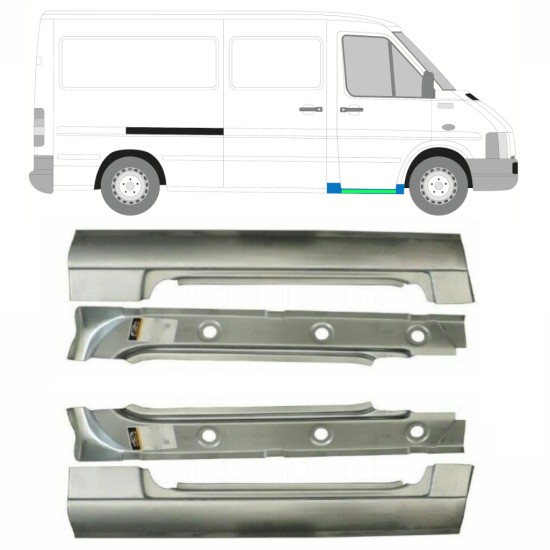 Notranji in zunanji popravni panel sprednjega praga za Volkswagen LT 1996-2005 / Levo+Desno 16584