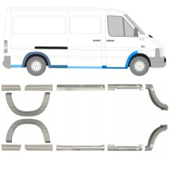 Set popravnih panelov za Volkswagen LT 1996-2005 / Levo+Desno / 14388