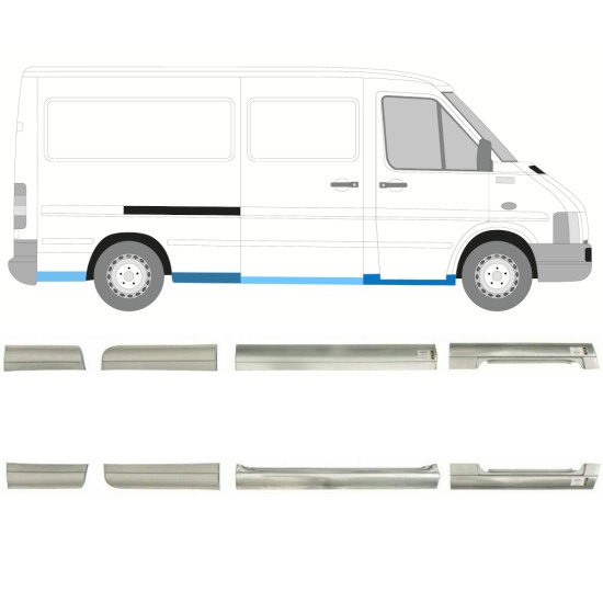Set popravnih panelov za Volkswagen LT 1996-2005 / Levo+Desno / 14387