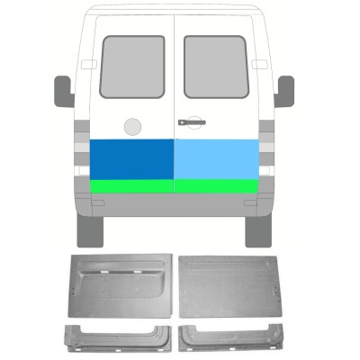 Popravni panel zadnjih vrat za Volkswagen LT 1996-2005 / Levo+Desno / Komplet 16586