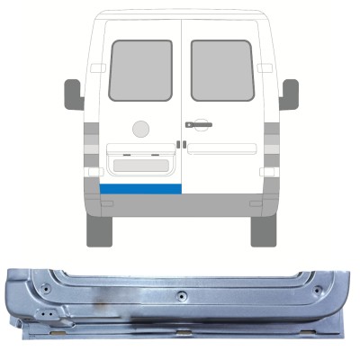 Popravni panel zadnjih vrat za Volkswagen LT 1996-2005 / Leva 16590