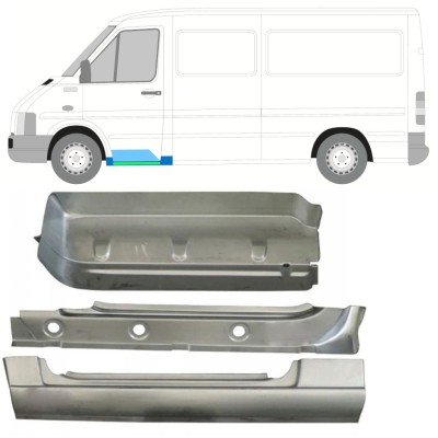 Notranji prag, krilo in sprednji popravni panel stopnice za Volkswagen LT 1996-2005 / Leva 16572