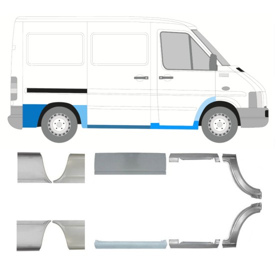 Set popravnih panelov za Volkswagen LT 1996-2005 / Levo+Desno 16613