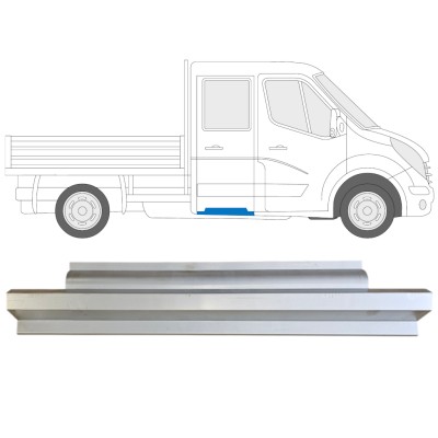 Popravni panel zadnjega praga za Renault Master 2010- / Levo = Desno (simetrično) 14570