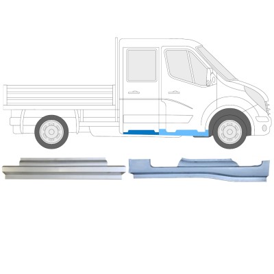 Set popravnih panelov za Renault Master 2010- / Desna / Dvojna kabina / 14911