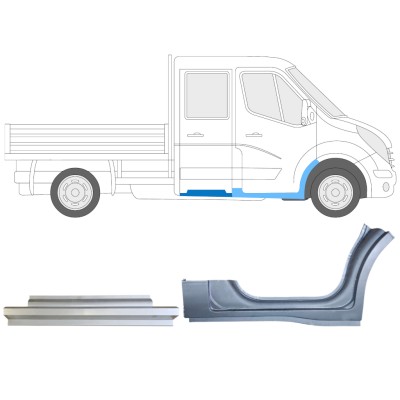 Set popravnih panelov za Renault Master 2010- / Desna / Dvojna kabina / 14913