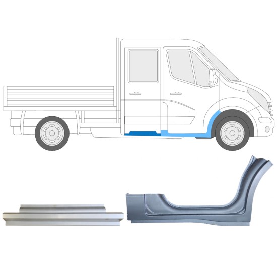 Set popravnih panelov za Renault Master 2010- / Desna / 14913 Set popravnih panelov za Renault Master 2010- / Desna / 14913
