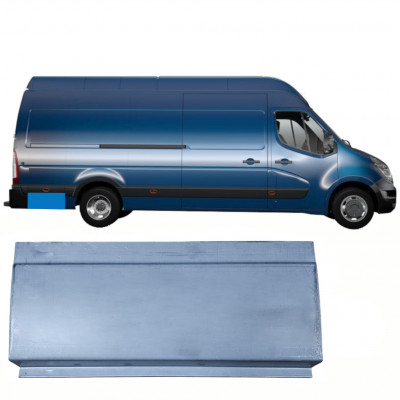 Popravni panel zadnjega dela zadnjega blatnika za Renault Master 2010- / Desna 9064