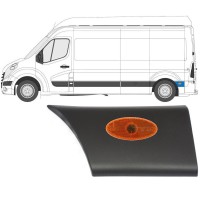 Obloga stranskega dela zadnjega blatnika z lučjo za Opel Movano 2010-2021 / Leva / Komplet 13258